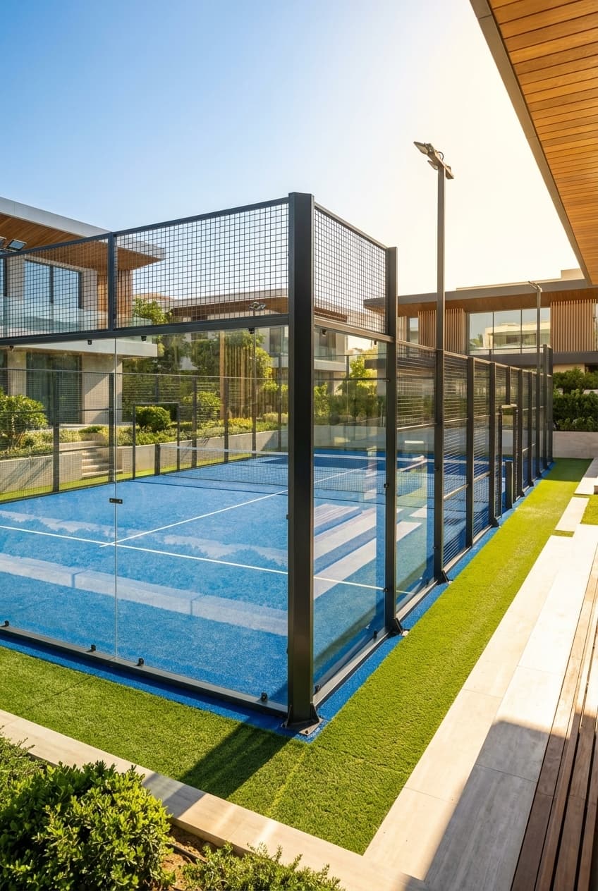 Professioneller Padel Court - Hochwertige Materialien und moderne Ausstattung