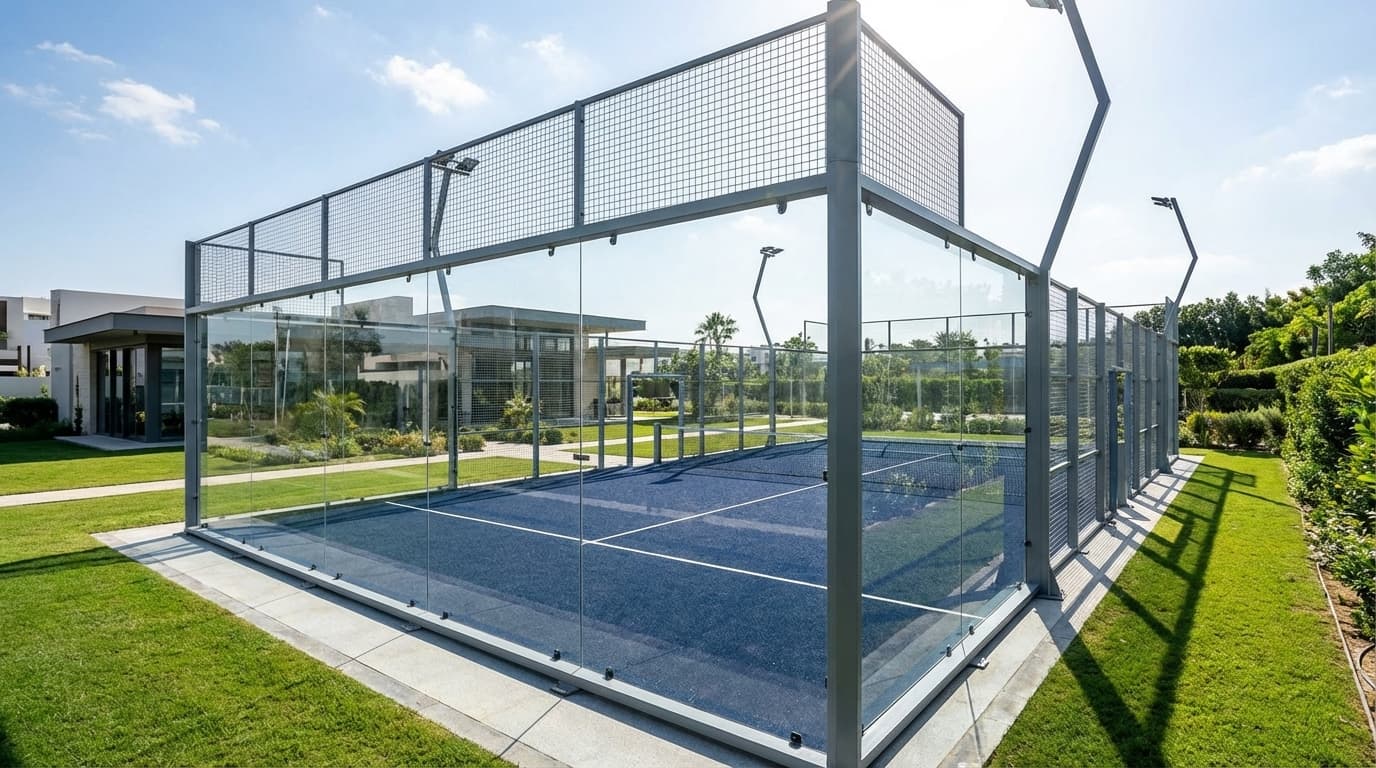 Padel Court Bauprozess - Professionelle Installation und Montage