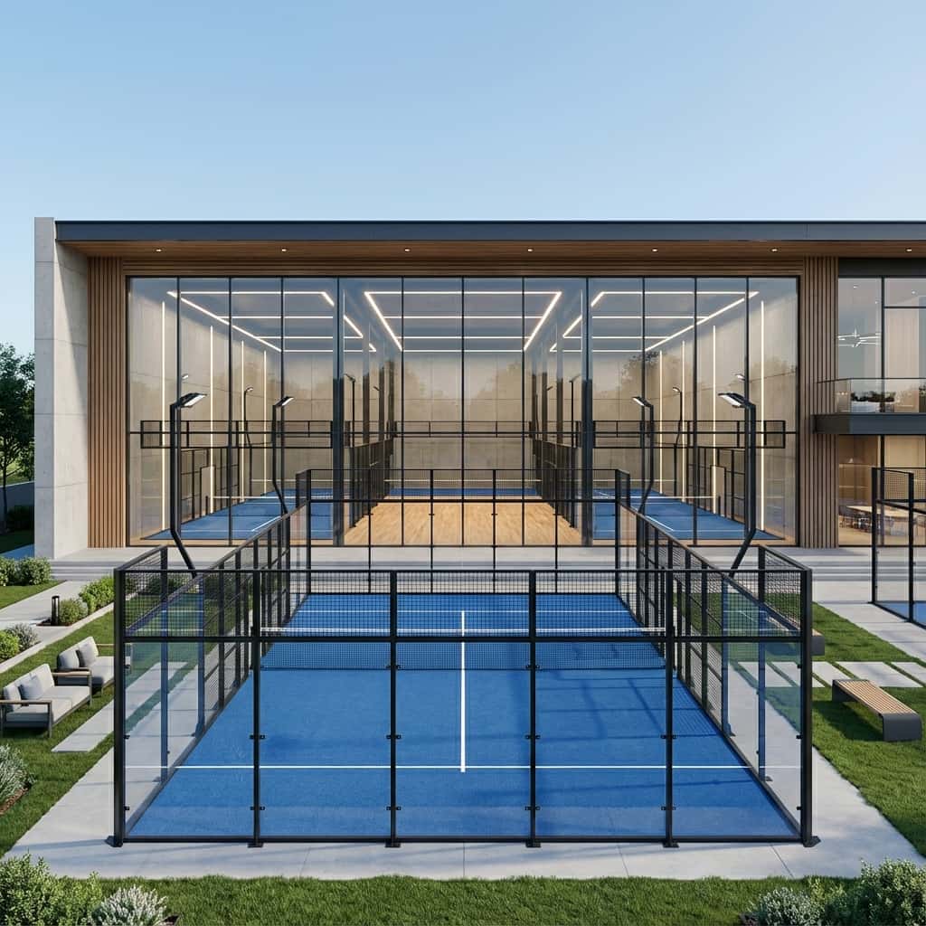 Moderner Padel Court für Indoor und Outdoor